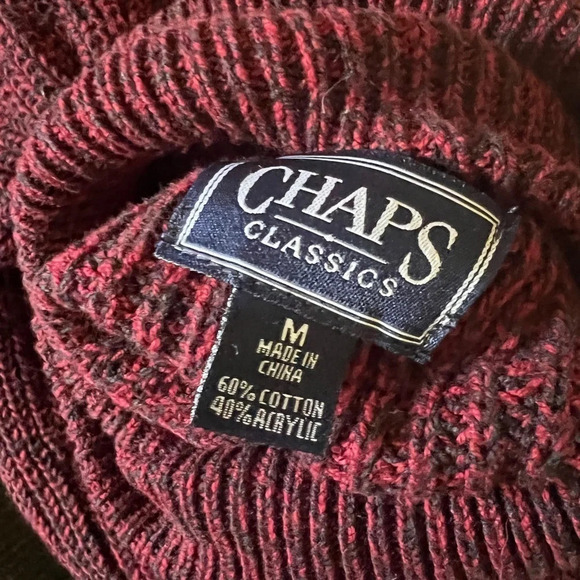 Chaps Classic Knit Turtleneck Sweater - Medium - Picture 4 of 4